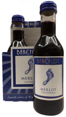 Barefoot - Merlot 4 Pack NV (187ml) (187ml)